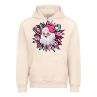 Sandshell pink Christmas Santa Claus sunflower Urban Hoodie - Jasminsmagicworld