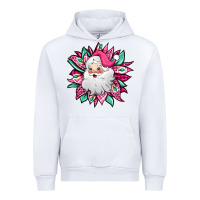 White pink Christmas Santa Claus sunflower Urban Hoodie - Jasminsmagicworld