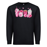 Black breast cancer coffee cups Premium Sweatshirt - Zillion Design Studio