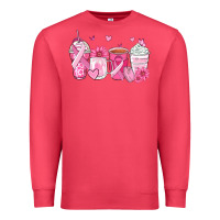Cardinal breast cancer coffee cups Premium Sweatshirt - Zillion Design Studio