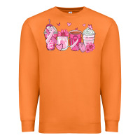 Carrot breast cancer coffee cups Premium Sweatshirt - Zillion Design Studio