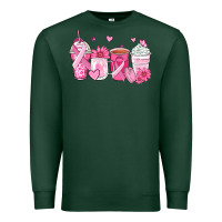 Sports Green breast cancer coffee cups Premium Sweatshirt - Zillion Design Studio