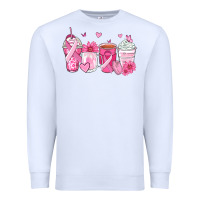 White breast cancer coffee cups Premium Sweatshirt - Zillion Design Studio