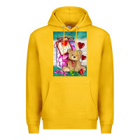 Lemon candy jar with bear  air Premium Hoodie - AdoDesignShop