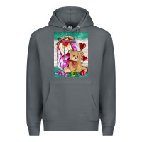 Rock candy jar with bear  air Premium Hoodie - AdoDesignShop
