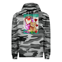 Slate Camo candy jar with bear  air Premium Hoodie - AdoDesignShop