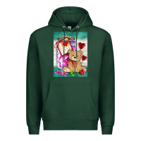 Sports Green candy jar with bear  air Premium Hoodie - AdoDesignShop