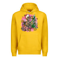 Lemon pink coffee gifts christmas skeleton coffee Premium Hoodie - AdoDesignShop