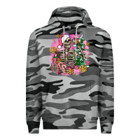 Slate Camo pink coffee gifts christmas skeleton coffee Premium Hoodie - AdoDesignShop