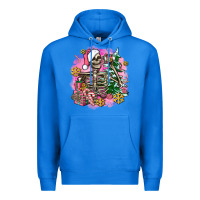 True Royal pink coffee gifts christmas skeleton coffee Premium Hoodie - AdoDesignShop