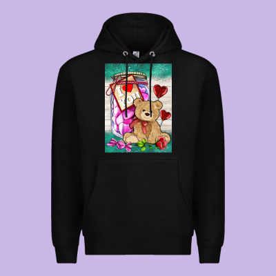 Candy Jar With Bear  Air Premium Hoodie Designed By Adodesignshop