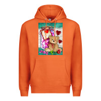 Carrot candy jar with bear  air Premium Hoodie - AdoDesignShop