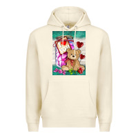Sandshell candy jar with bear  air Premium Hoodie - AdoDesignShop