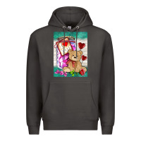 Smoke candy jar with bear  air Premium Hoodie - AdoDesignShop