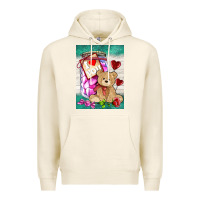 Tofu candy jar with bear  air Premium Hoodie - AdoDesignShop
