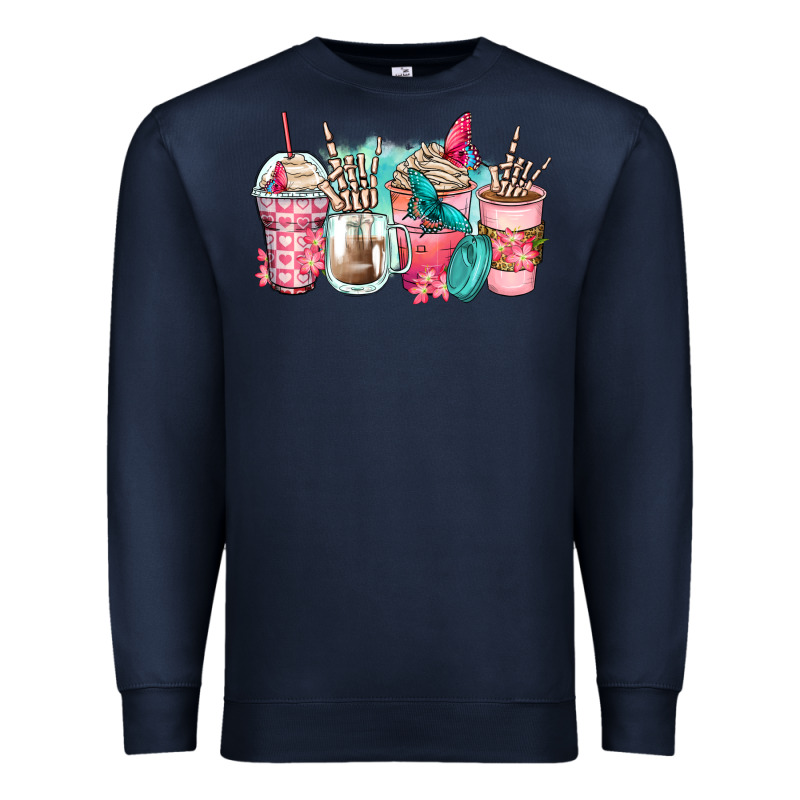 Rock Hand Coffee Cups Premium Sweatshirt by Zillion Design Studio | Teevron