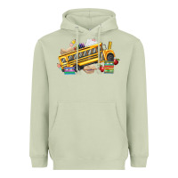 Matcha school bus driver Heavyweight Hoodie - texasbilliewilder