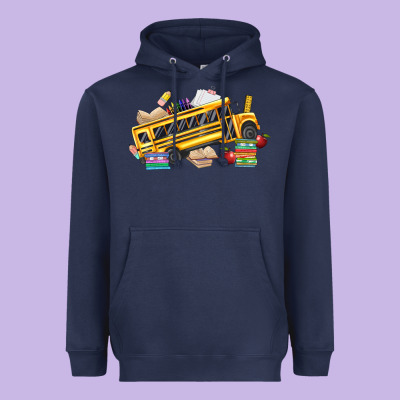 School Bus Driver Heavyweight Hoodie Designed By Texasbilliewilder