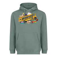 Sage school bus driver Heavyweight Hoodie - texasbilliewilder