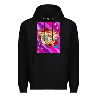Black playing cards with pearls and glitter air Premium Hoodie - AdoDesignShop