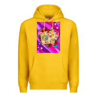 Lemon playing cards with pearls and glitter air Premium Hoodie - AdoDesignShop