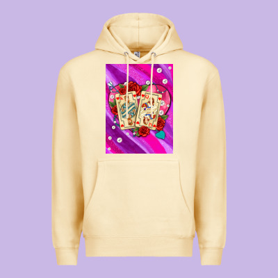 Playing Cards With Pearls And Glitter Air Premium Hoodie Designed By Adodesignshop