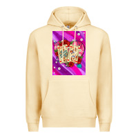 Pina Colada playing cards with pearls and glitter air Premium Hoodie - AdoDesignShop