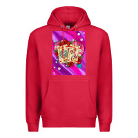 Cardinal playing cards with pearls and glitter air Premium Hoodie - AdoDesignShop