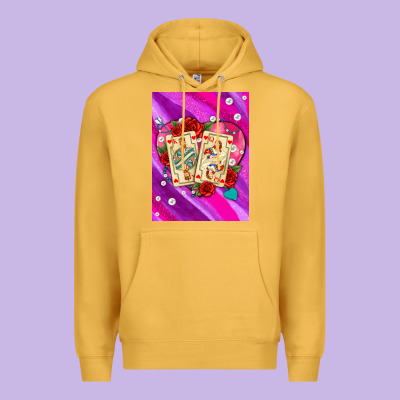 Playing Cards With Pearls And Glitter Air Premium Hoodie Designed By Adodesignshop