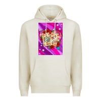 Oatmeal Heather playing cards with pearls and glitter air Premium Hoodie - AdoDesignShop