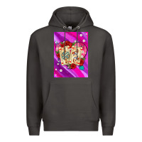 Smoke playing cards with pearls and glitter air Premium Hoodie - AdoDesignShop