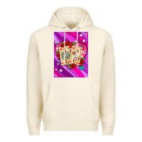 Tofu playing cards with pearls and glitter air Premium Hoodie - AdoDesignShop