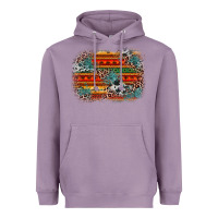 Lavender leopard aztec background Heavyweight Hoodie - Zillion Design Studio