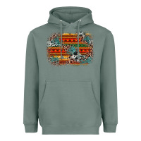 Sage leopard aztec background Heavyweight Hoodie - Zillion Design Studio