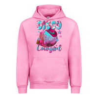 Fuchsia Pink disco cowgirl Urban Hoodie - NancyCooperArtShop