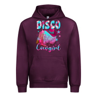 Mauve Wine disco cowgirl Urban Hoodie - NancyCooperArtShop