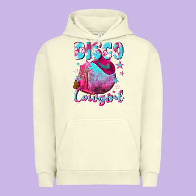 Disco Cowgirl Urban Hoodie Designed By Nancycooperartshop