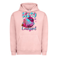 Pigment Salmon disco cowgirl Urban Hoodie - NancyCooperArtShop