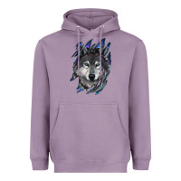 Lavender wolf scratch mark Heavyweight Hoodie - RanaPortraitStore