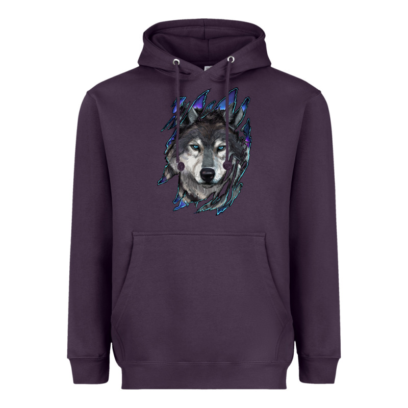 Wolf Scratch Mark Heavyweight Hoodie by RanaPortraitStore | Teevron