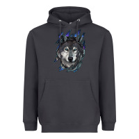 Smoke wolf scratch mark Heavyweight Hoodie - RanaPortraitStore