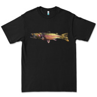 Black Steelhead Trout Premium Tee - LillyAllenDesigns