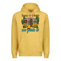 Antique Gold home is where we park it Premium Hoodie - Artiststas