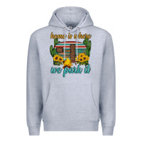 Heather Grey home is where we park it Premium Hoodie - Artiststas