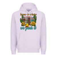 Lilac home is where we park it Premium Hoodie - Artiststas