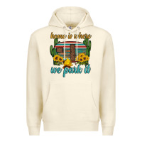 Sandshell home is where we park it Premium Hoodie - Artiststas