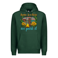 Sports Green home is where we park it Premium Hoodie - Artiststas