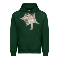 Forest Green sugar glider Urban Hoodie - LillyAllenDesigns
