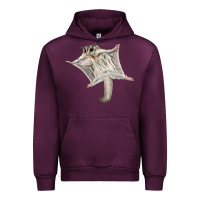 Mauve Wine sugar glider Urban Hoodie - LillyAllenDesigns