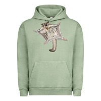 Pigment Oil Green sugar glider Urban Hoodie - LillyAllenDesigns